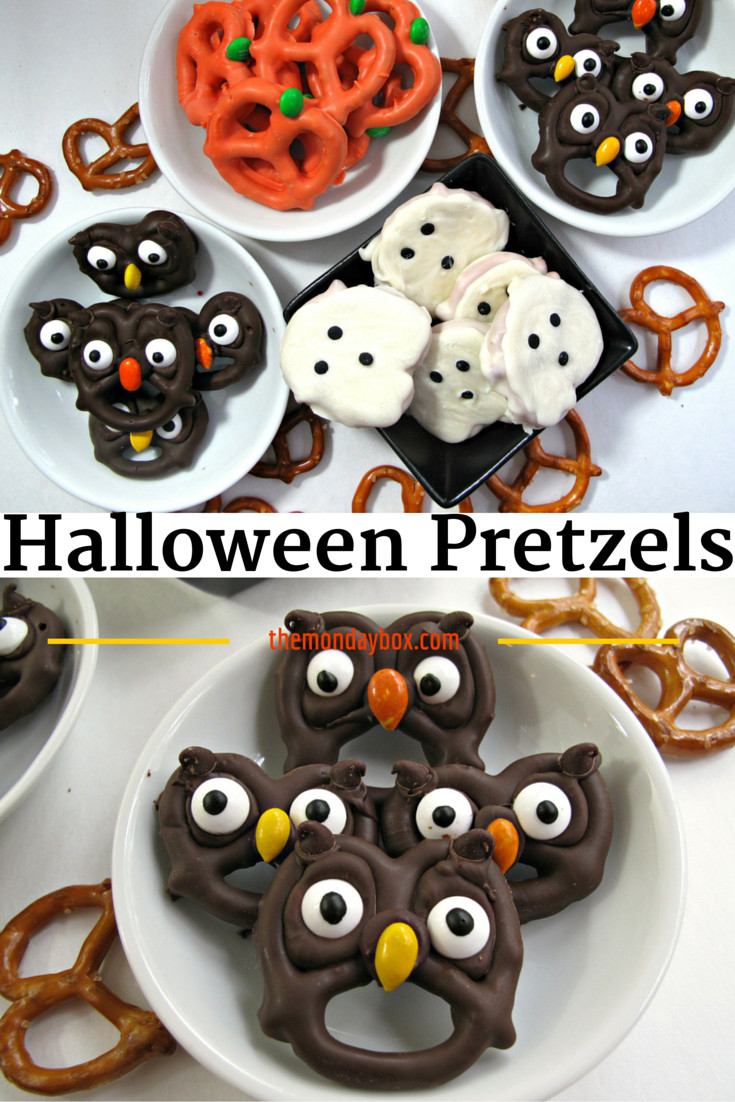 Chocolate Covered Pretzels Halloween
 Halloween Pretzels easy fast and fun The Monday Box