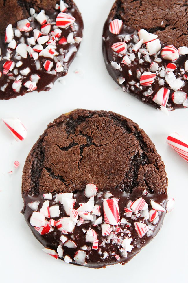 Chocolate Mint Christmas Cookies
 Chocolate Peppermint Ganache Cookies