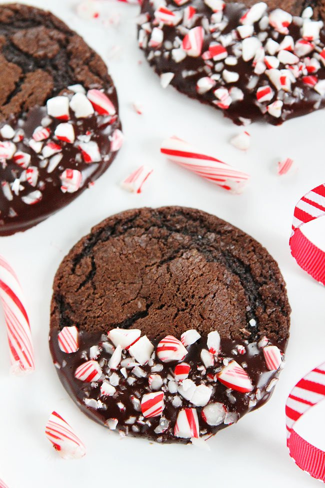 Chocolate Mint Christmas Cookies
 Chocolate Peppermint Ganache Cookies