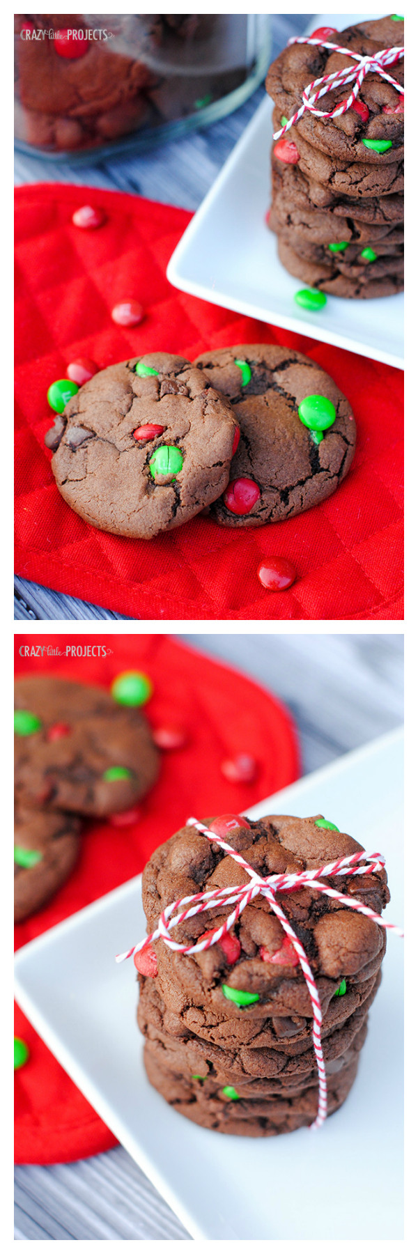 Chocolate Mint Christmas Cookies
 Double Chocolate Mint Cookies for Christmas Crazy Little