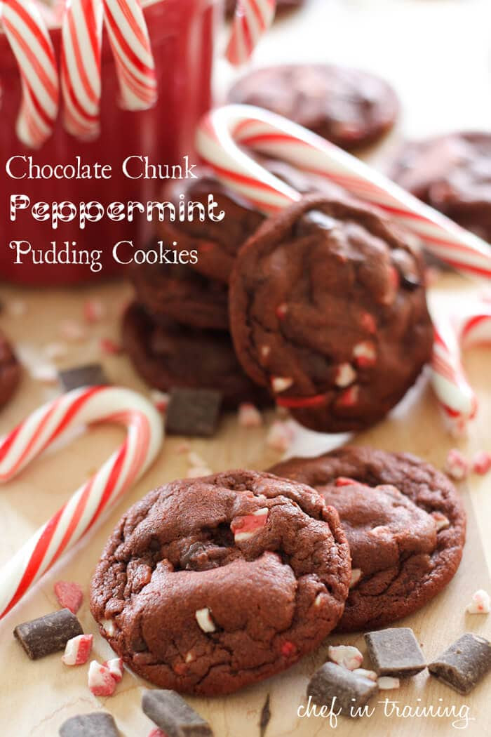 Chocolate Peppermint Christmas Cookies
 Chocolate Peppermint Pudding Cookies I Heart Nap Time