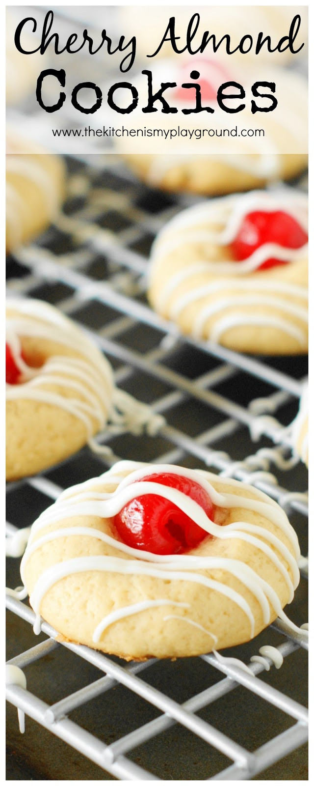 Christmas Almond Cookies
 Cherry Almond Cookies