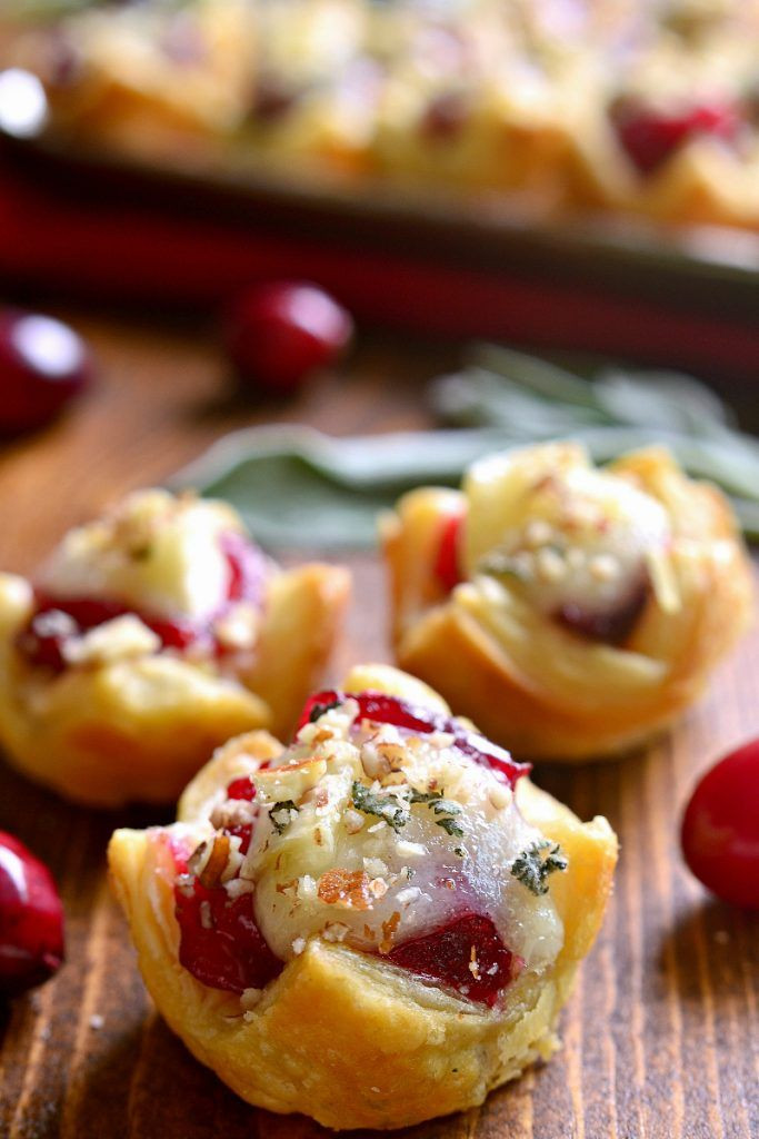 Christmas Appetizers 2019
 Chicken Cranberry & Brie Tartlets