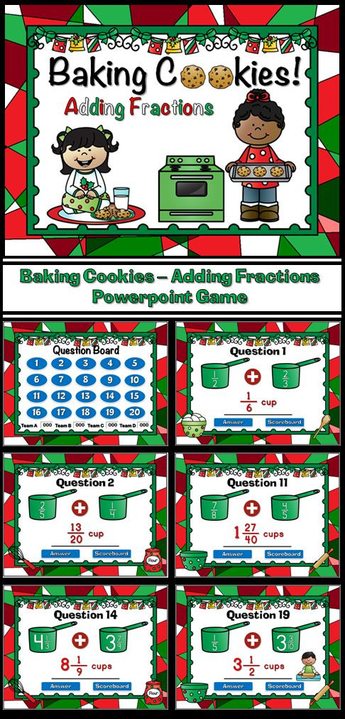 Christmas Baking Games
 Baking Christmas Cookies Adding Fractions Powerpoint