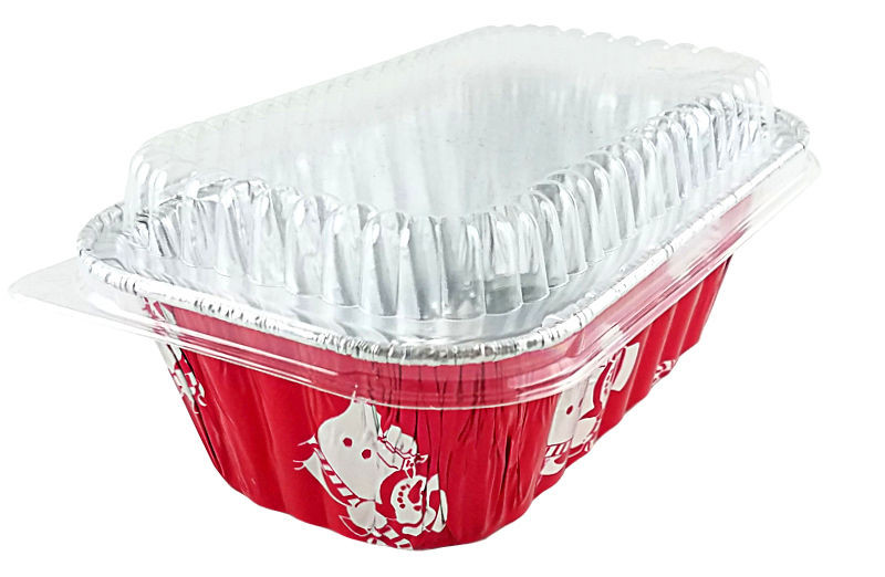 Christmas Baking Pans
 1 lb Red Aluminum Foil Mini Loaf Bread Holiday Baking Pan