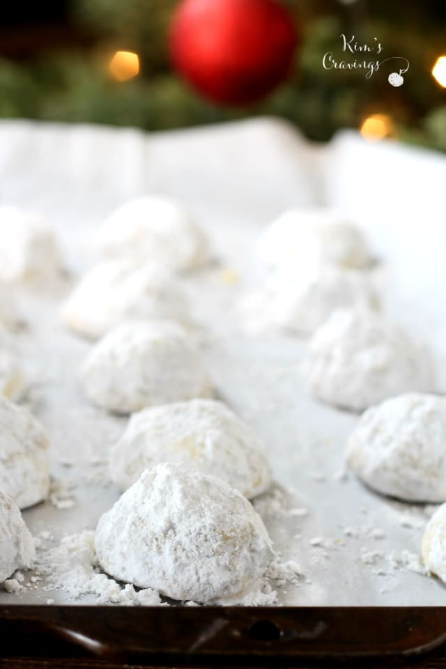 Christmas Ball Cookies Powdered Sugar
 Almond Snowball Cookies Kim s Cravings