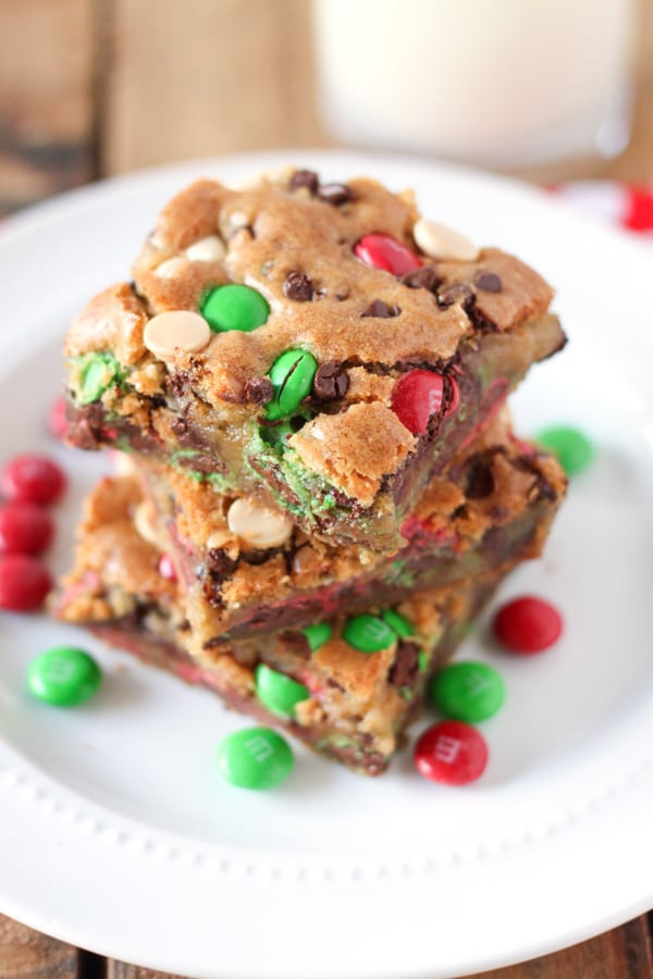 Christmas Bar Cookies
 M&M S Christmas Cookie Bars No 2 Pencil