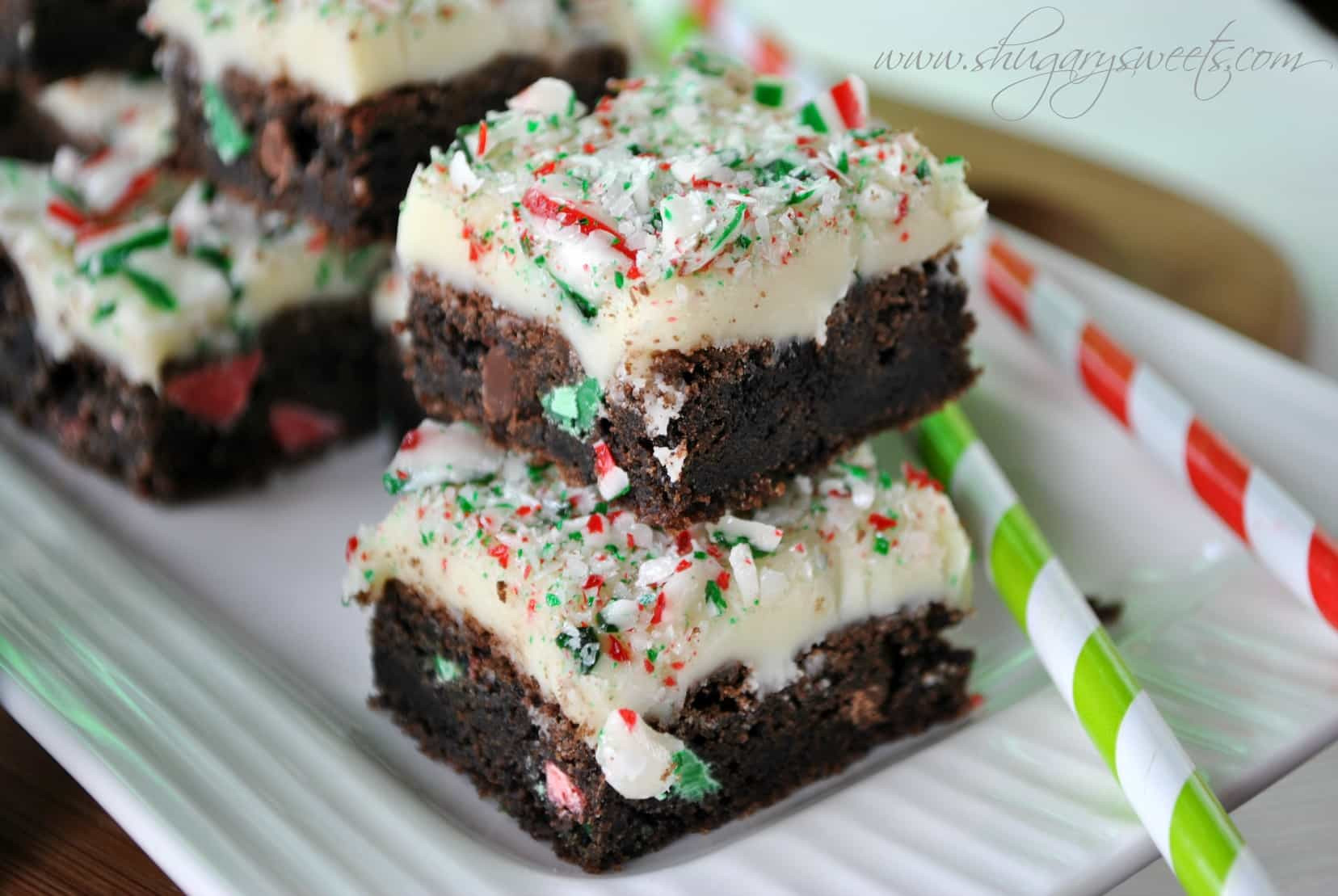 Christmas Bar Cookies
 Candy Cane Oreo Cookies Bars Shugary Sweets