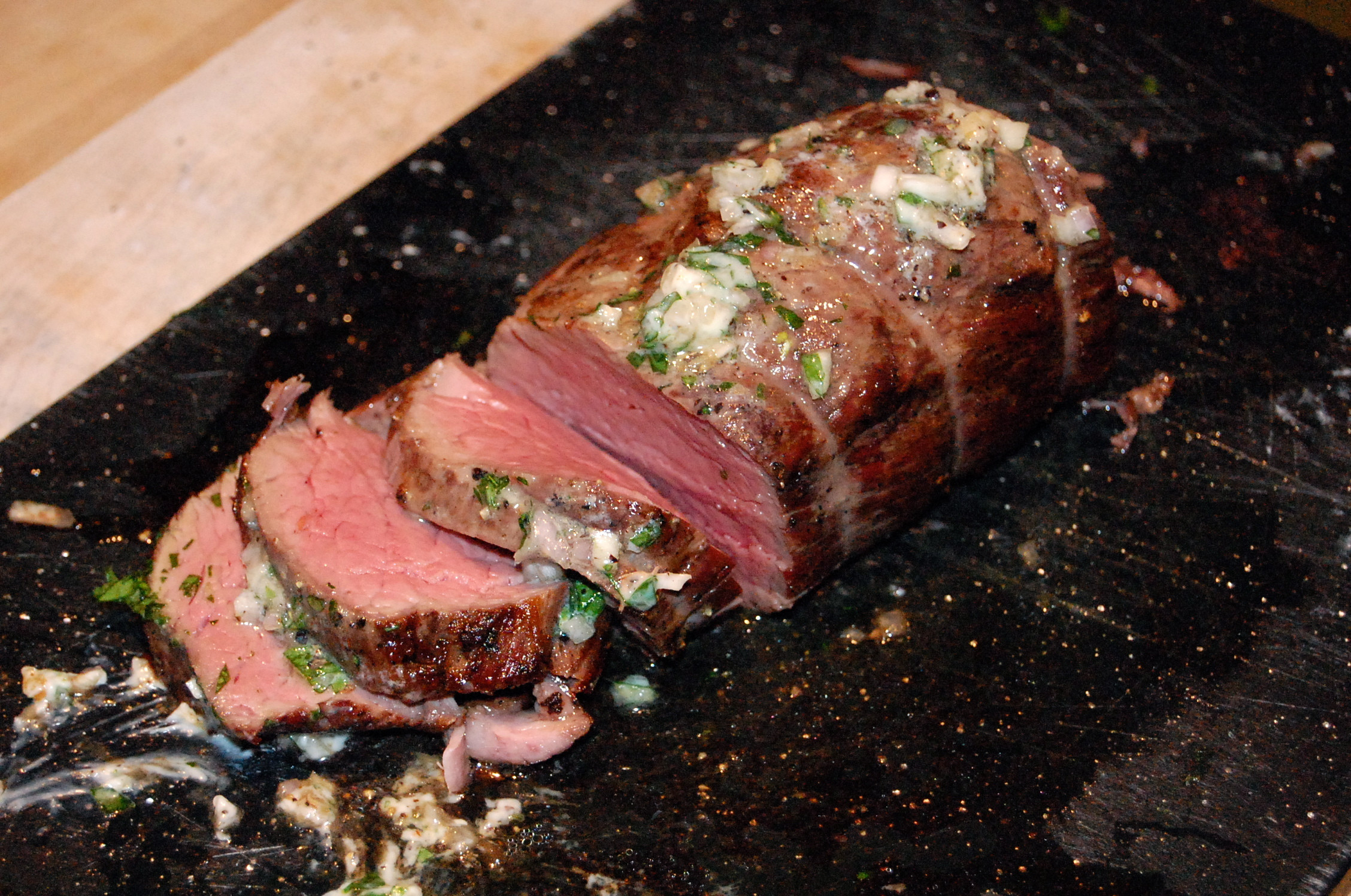 Christmas Beef Tenderloin
 Beef Tenderloin with Shallot Parsley Butter