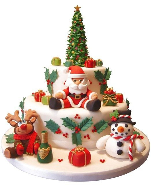 Christmas Birthday Cake Ideas
 2005 best images about Christmas Winter Cakes on