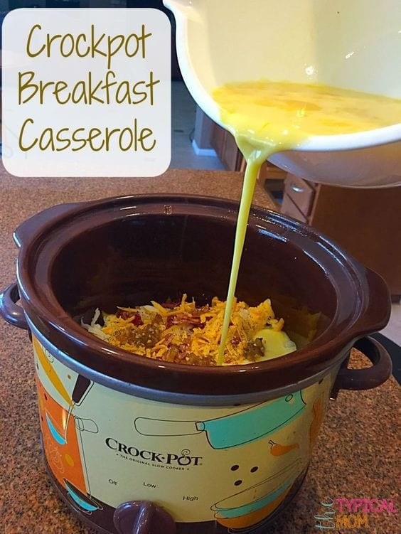 Christmas Breakfast Crockpot Recipes
 Crockpot Breakfast Casserole Recipe · The Typical Mom