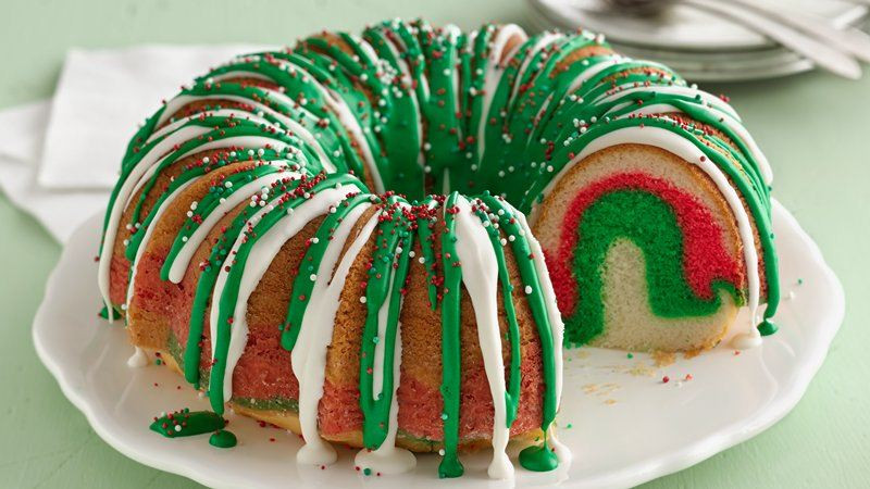 Christmas Bundt Cake Recipes
 Rainbow Christmas Wreath recipe from Betty Crocker