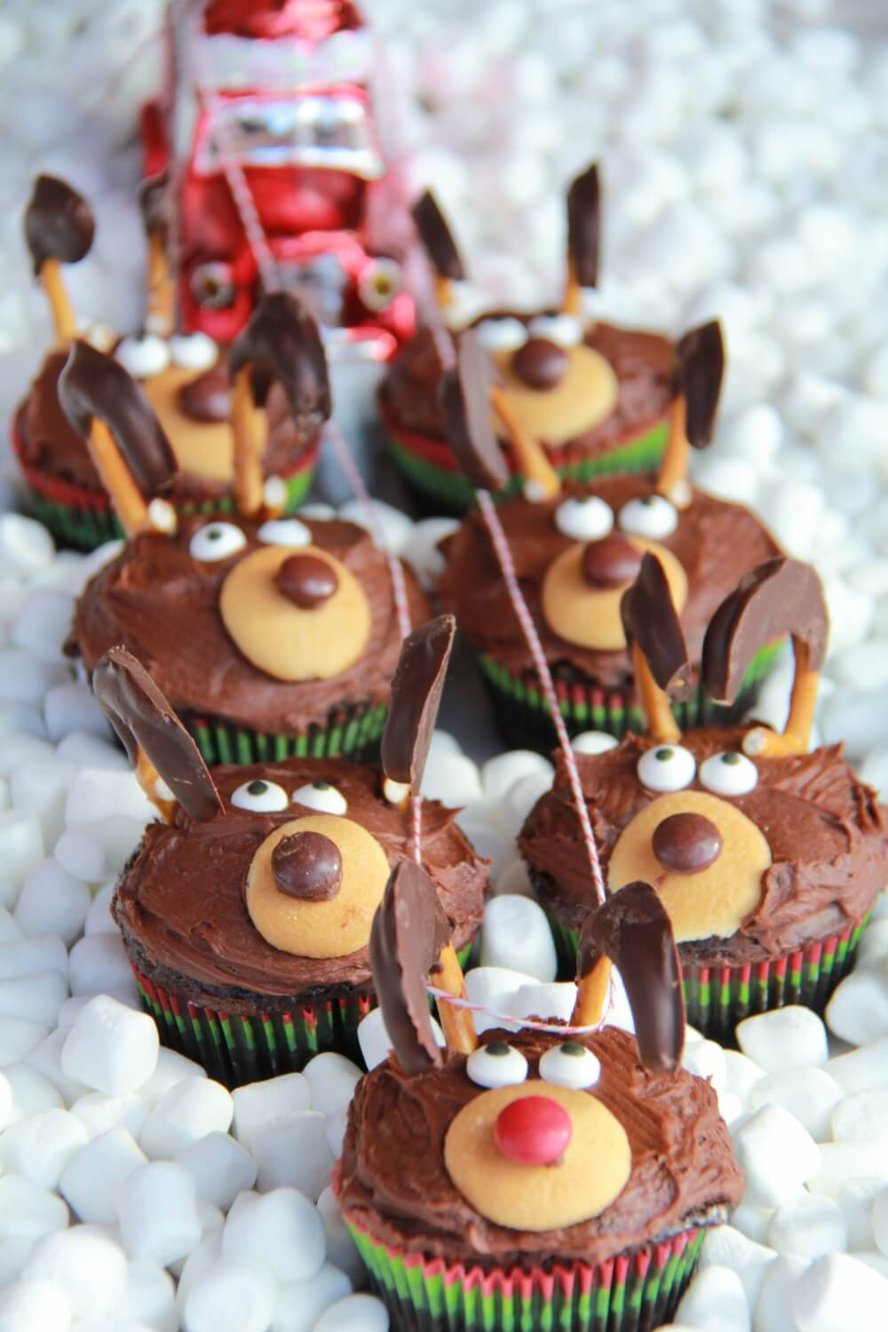 Christmas Cakes And Cupcakes
 Chocolate Reindeer Cupcakes Half Baked Harvest