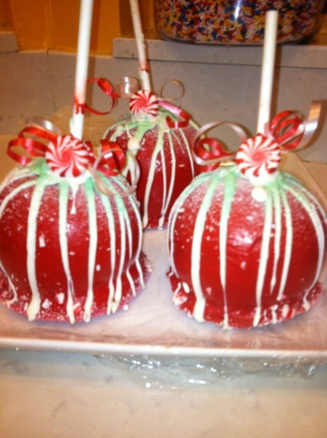 Christmas Candy Apple Ideas
 Christmas caramel apples Christmas Treats