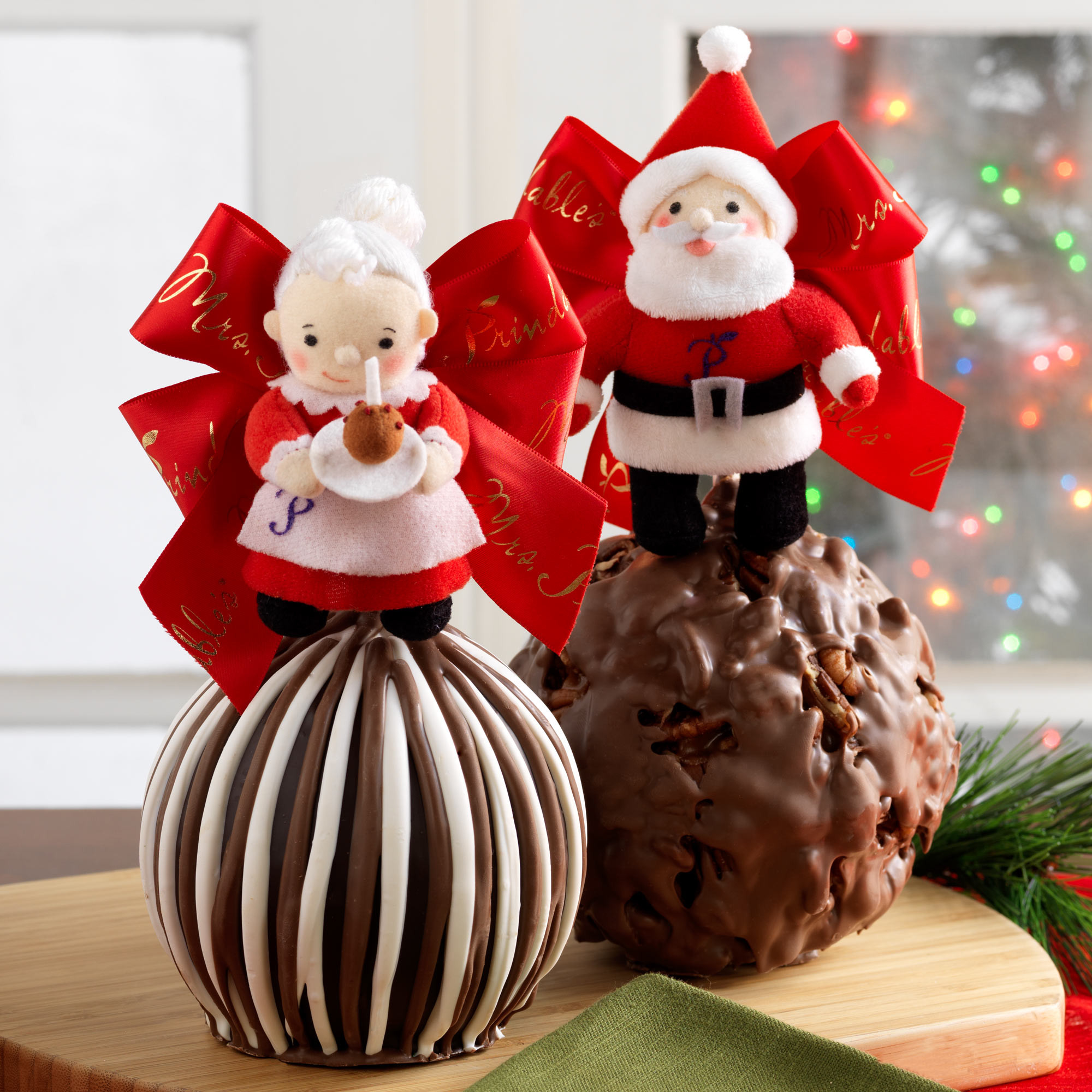 Christmas Candy Apples
 MrMrsClaus Mrs Prindables apples