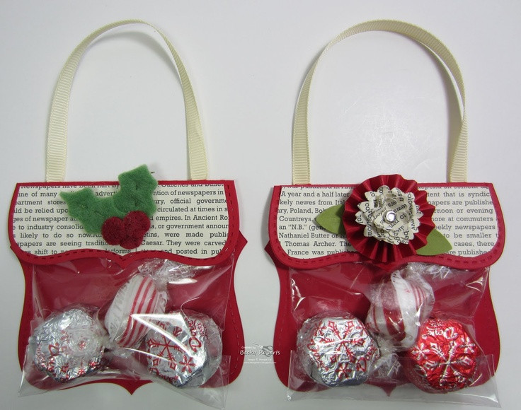 Christmas Candy Bags Ideas
 370 best Christmas Favors and ideas images on Pinterest