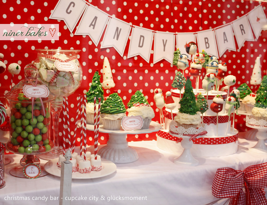 Christmas Candy Bar
 Christmas Candy Bar Sweet Table