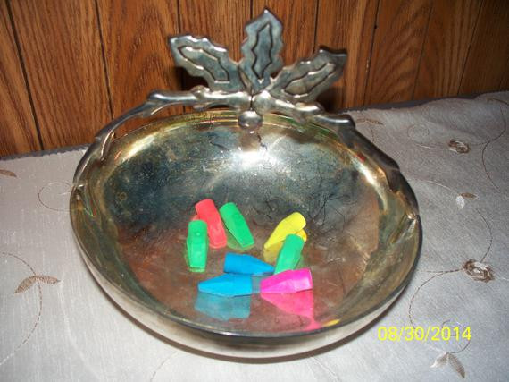 Christmas Candy Bowl
 Pewter Candy Bowl Christmas Candy Bowl by NAESBARGAINBASEMENT