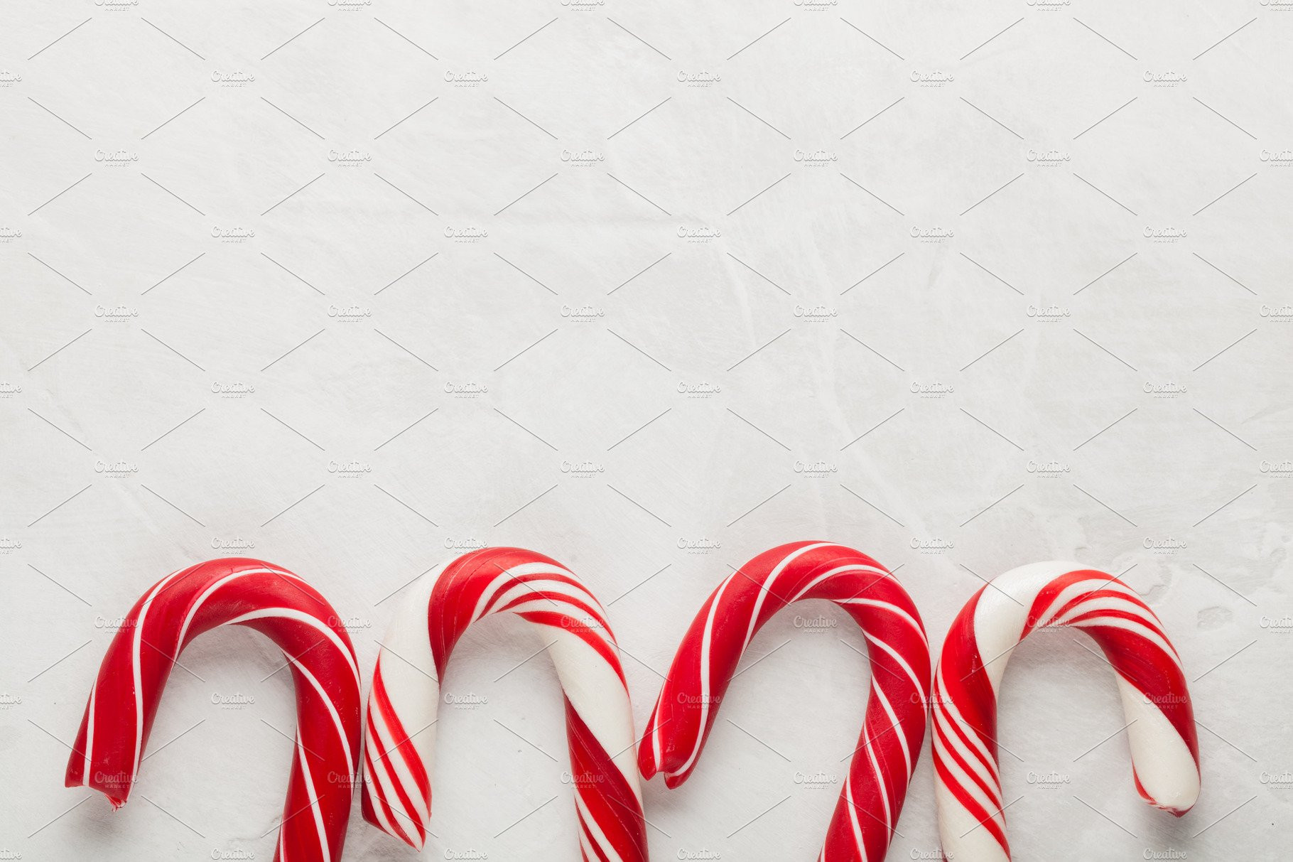 Christmas Candy Cane Background
 Christmas decors with gray background Candy cane Top