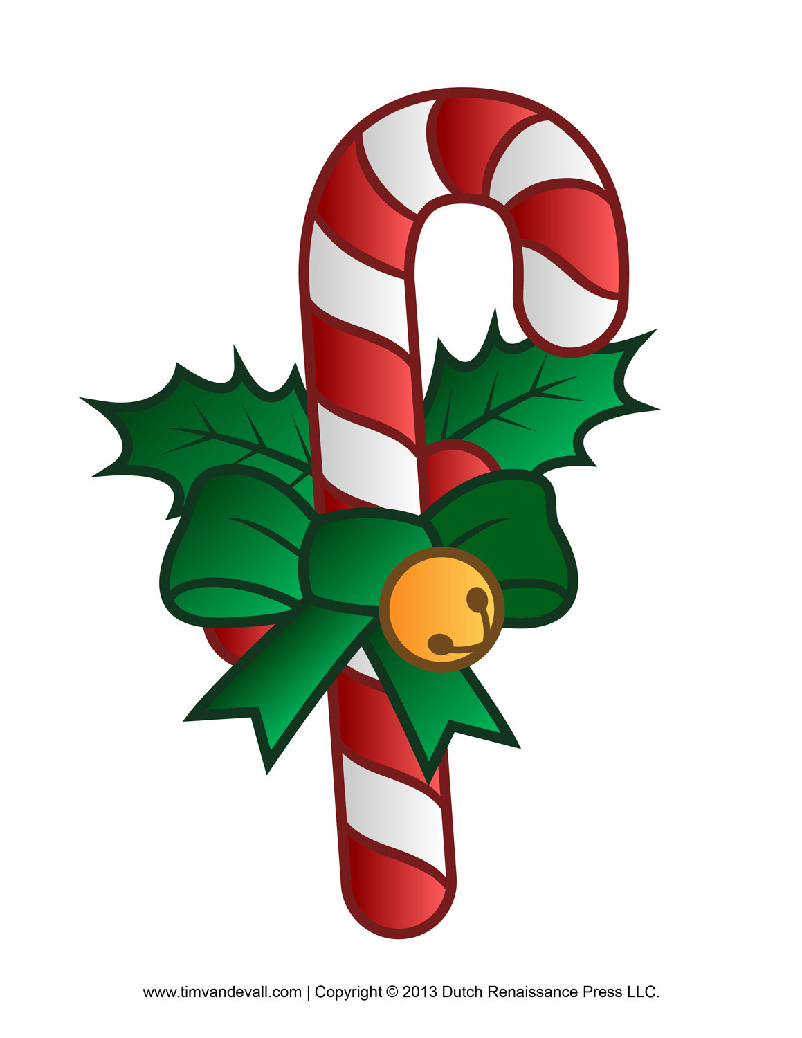 Christmas Candy Cane Clipart
 Free Candy Cane Template Printables Clip Art & Decorations