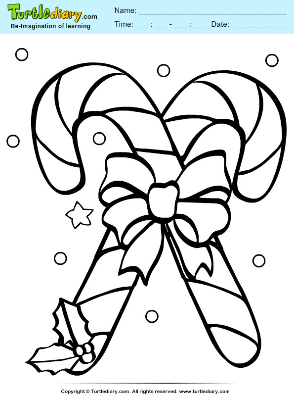 Christmas Candy Cane Coloring Pages
 Christmas Candy Coloring Pages to Pin on
