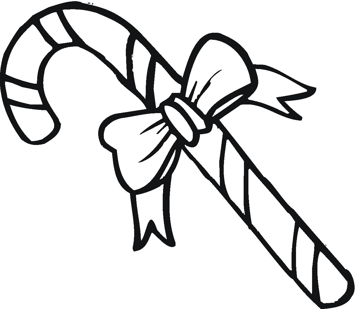 Christmas Candy Cane Coloring Pages
 Christmas Candy Canes Coloring Pages To Tree Decorating