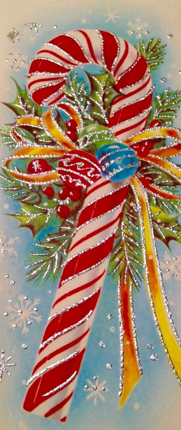 Christmas Candy Card
 Best 25 Vintage christmas cards ideas on Pinterest