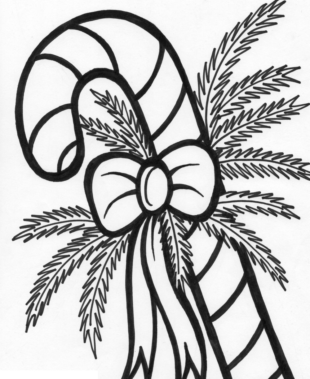 Christmas Candy Coloring Pages
 Printable Candy Cane Coloring Pages Coloring Home