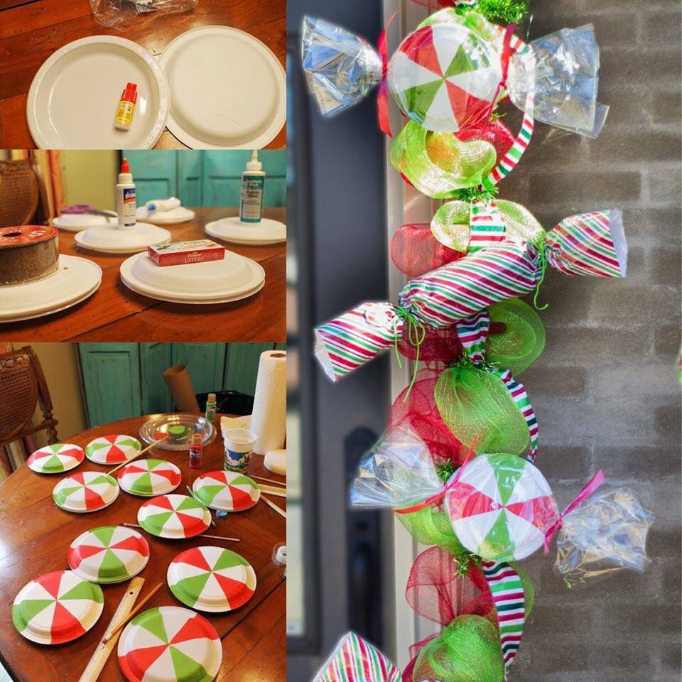 Christmas Candy Decorations
 diy candy garland PARTY PROPS Pinterest