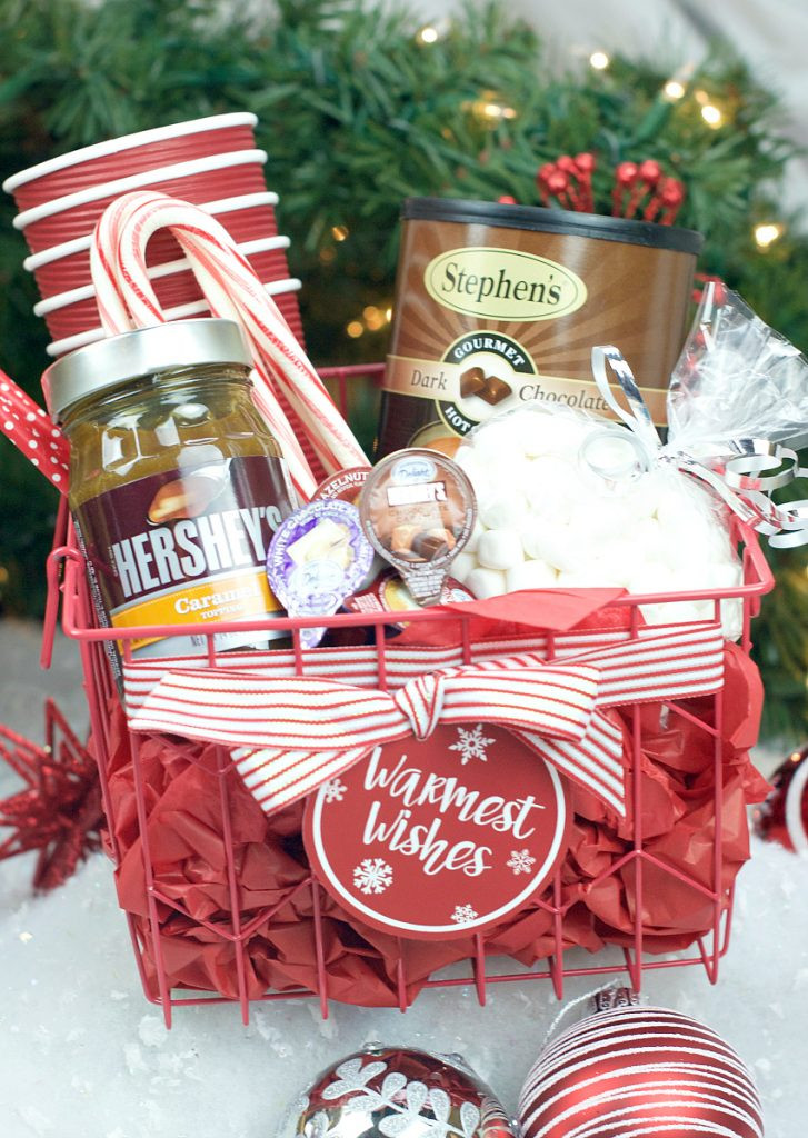 Christmas Candy Gift Baskets
 Hot Chocolate Gift Basket for Christmas – Fun Squared