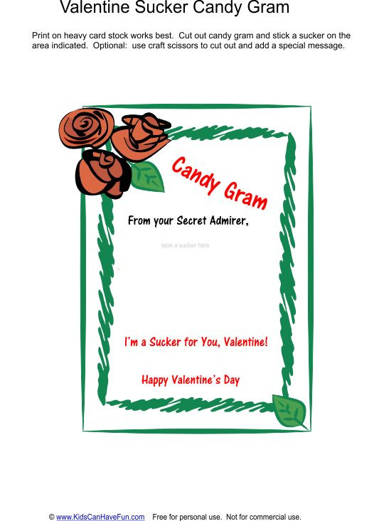 Christmas Candy Gram Template
 1000 images about Valentines Day Ideas Candy Grams