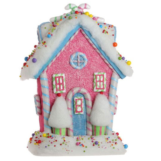 Christmas Candy House
 NEW RAZ 19 5 in Candy Gingerbread House green Christmas