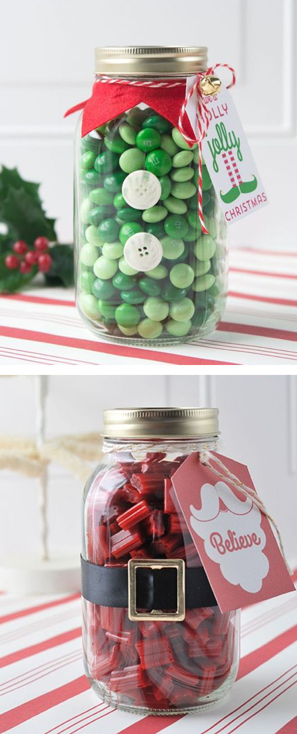 Christmas Candy Jar Ideas
 25 Cool DIY Mason Jar Christmas Ideas