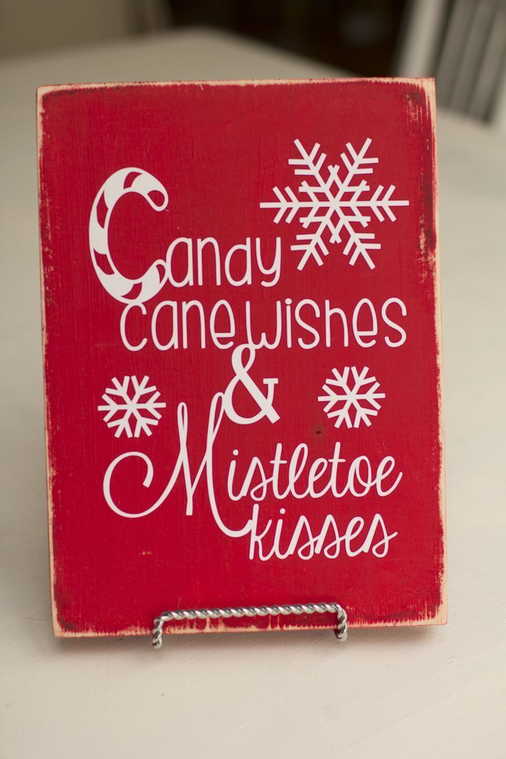 Christmas Candy Sayings
 Candy Cane wishes Christmas Sign Christmas