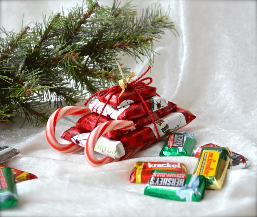 Christmas Candy Sleds
 Much Ado About Nothing Candy Sleds For The Holidays