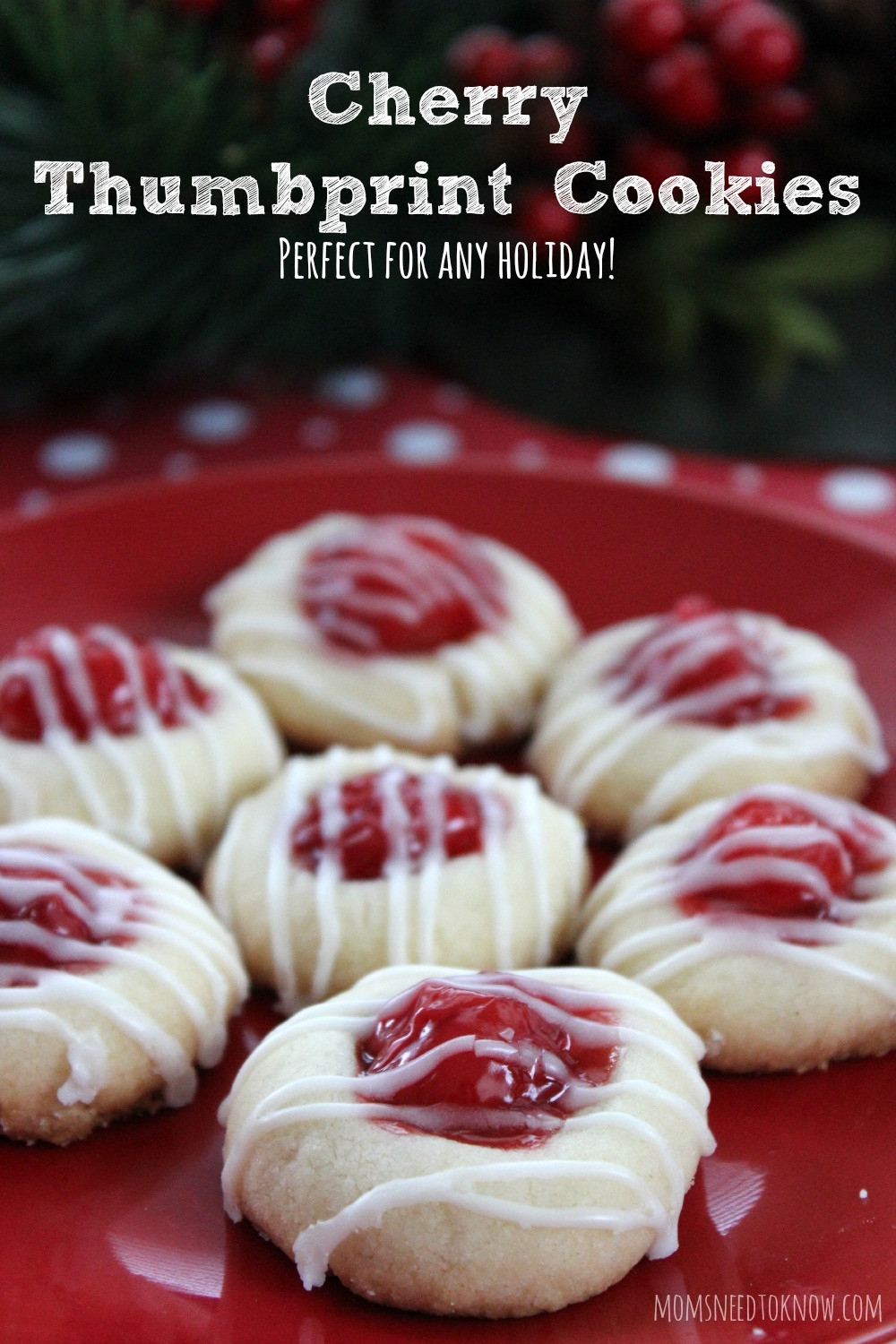 Christmas Cherries Cookies
 Cherry Thumbprint Cookie Recipe