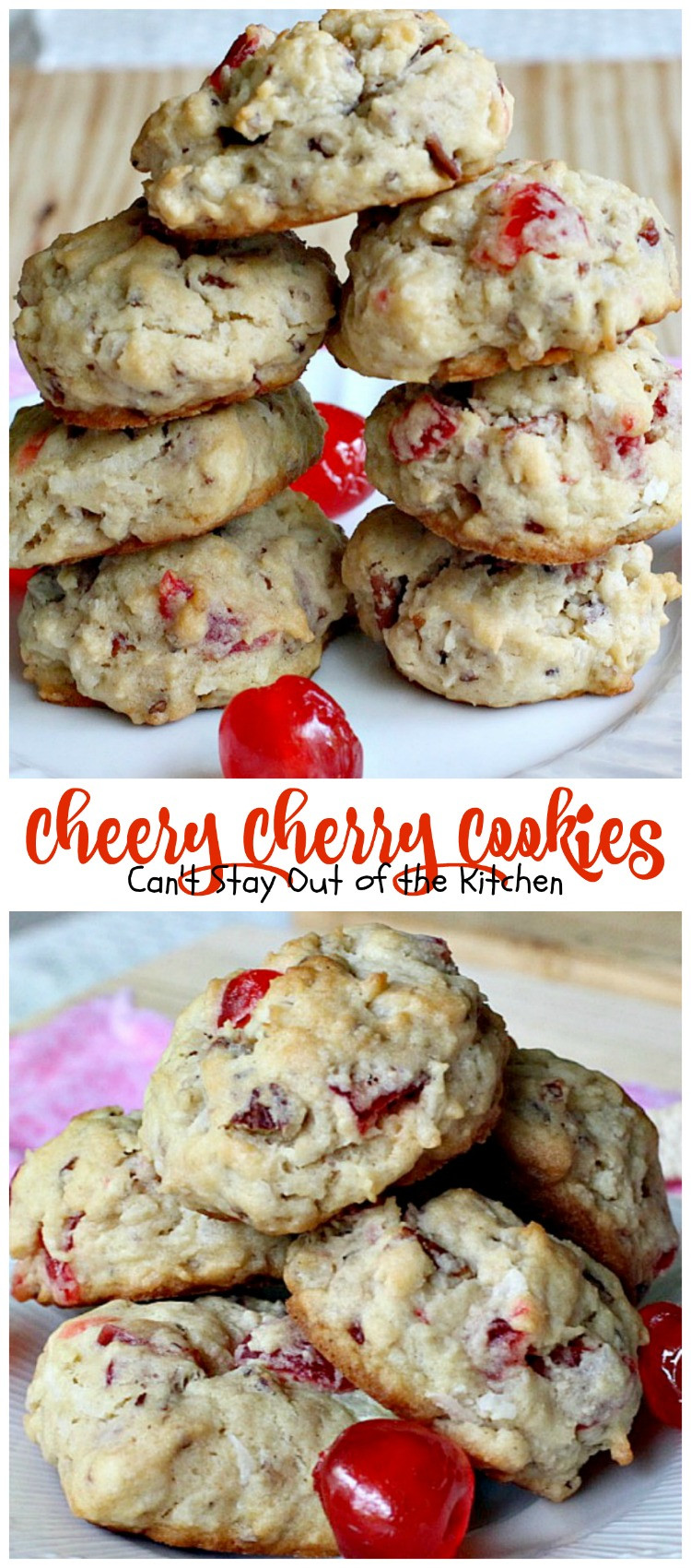 Christmas Cherry Cookies
 Cherry Almond Bars Can t Stay Out of the Kitchen