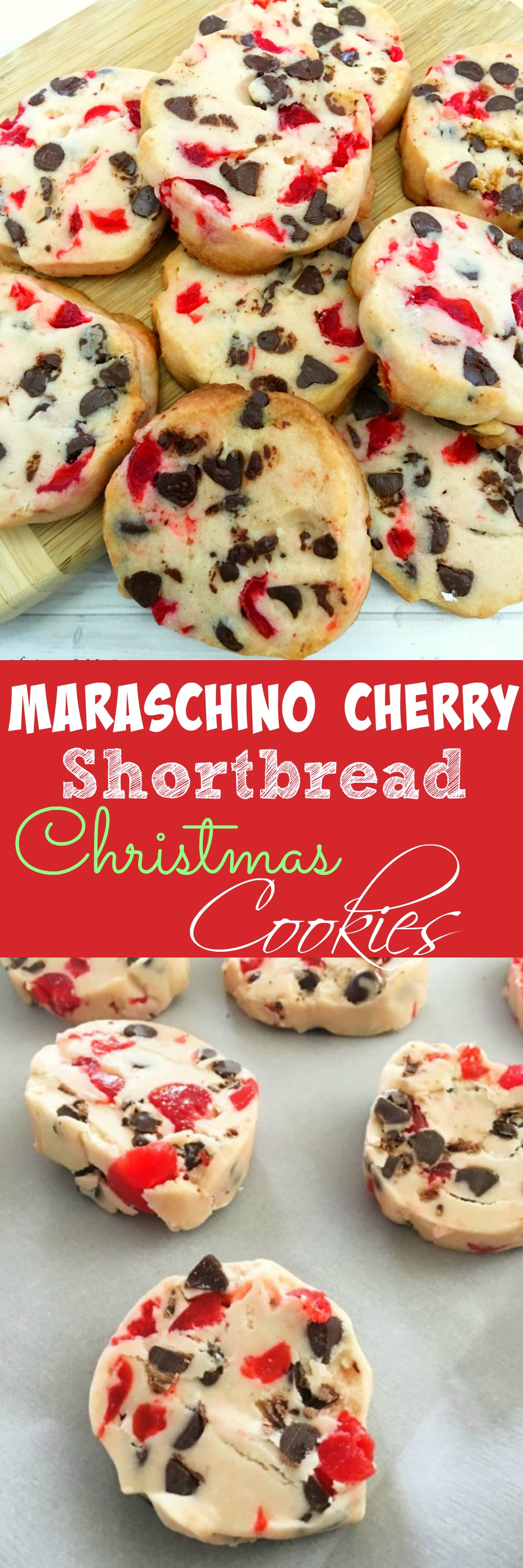 Christmas Cherry Cookies
 Maraschino Cherry Shortbread Christmas Cookies
