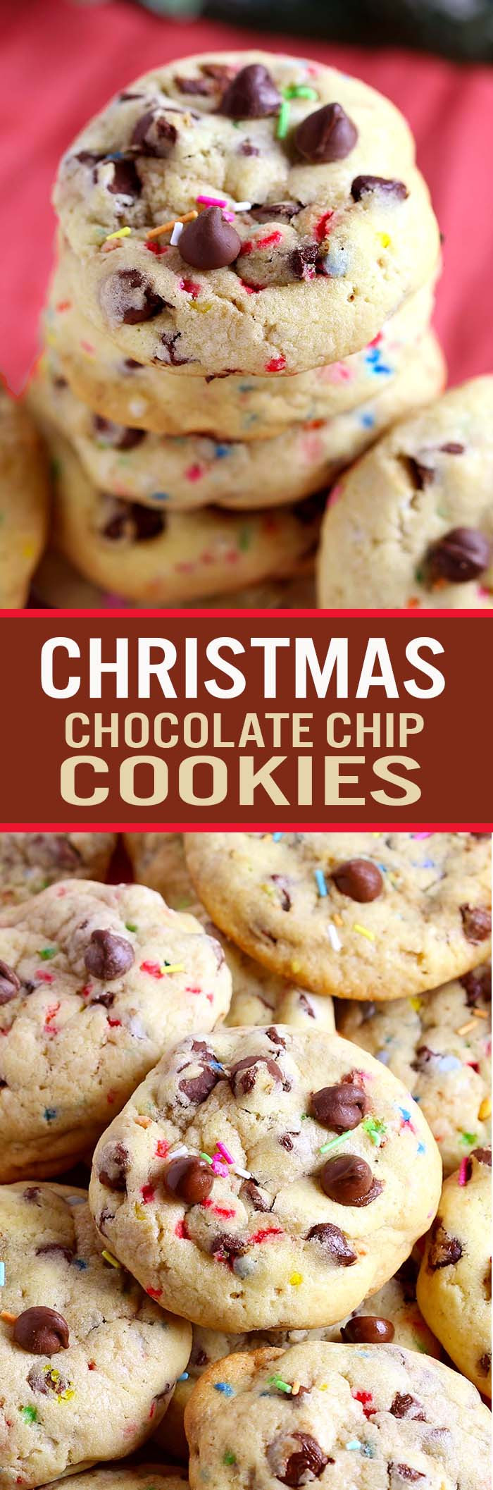 Christmas Choc Chip Cookies
 Christmas Chocolate Chip Cookies Cakescottage