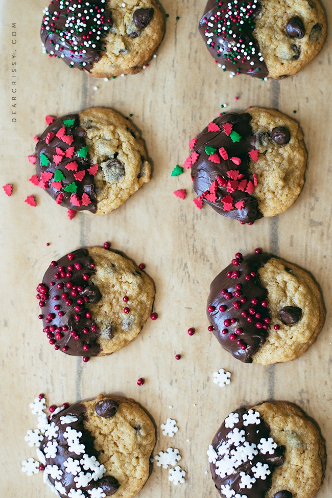 Christmas Chocolate Chip Cookies
 Tropical Chocolate Chip Christmas Cookies Recipe — Dishmaps