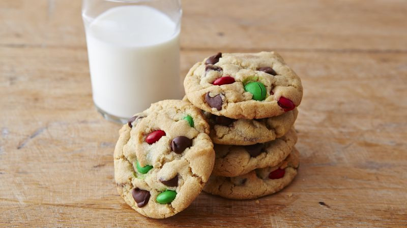 Christmas Chocolate Chip Cookies
 Chocolate Chip M&Ms™ Christmas Cookies Recipe