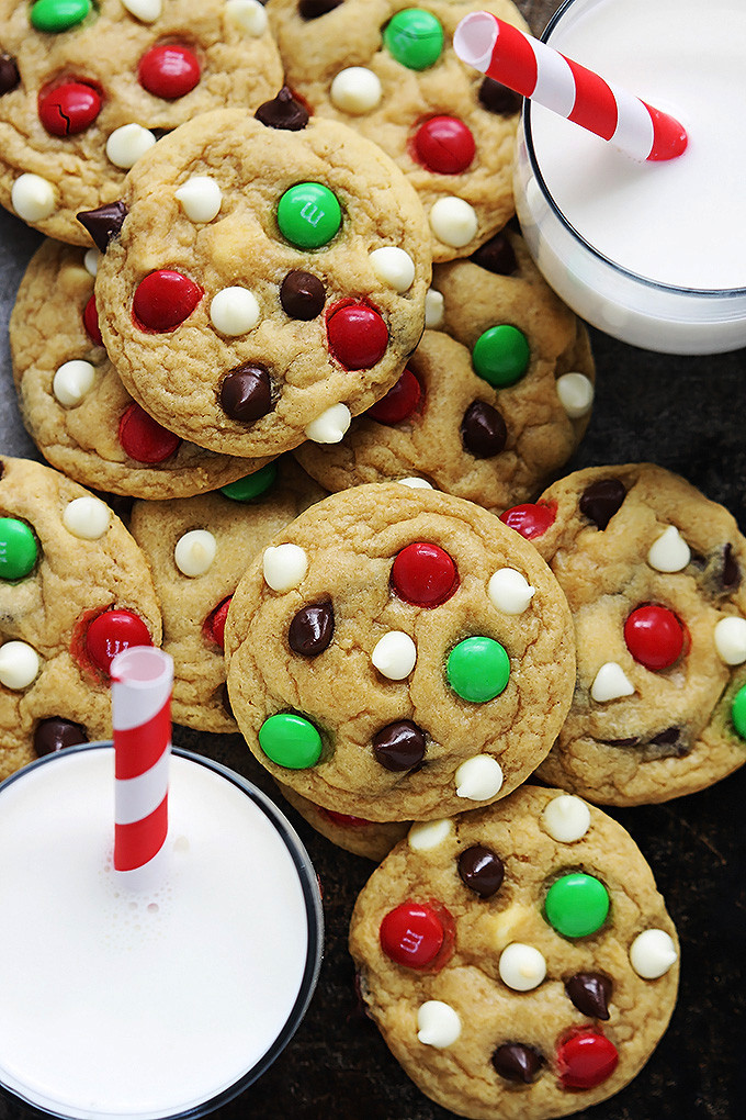 Christmas Chocolate Chip Cookies
 Santa s Cookies Double Chocolate Chip M&M Cookies