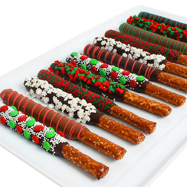 Christmas Chocolate Covered Pretzels
 Christmas Pretzels by GourmetGiftBaskets