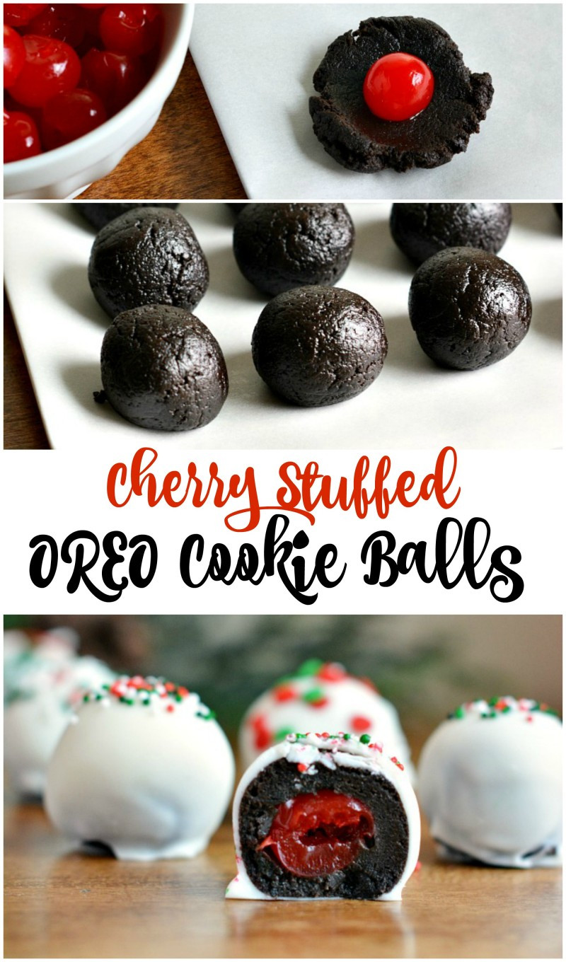 Christmas Cookies Balls
 Cherry Stuffed OREO Cookie Balls Recipe Not Quite
