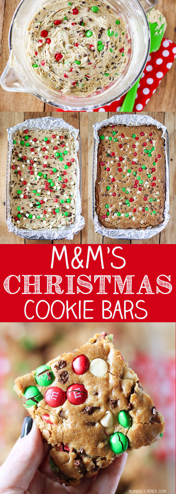 Christmas Cookies Bars Recipes
 M&M S Christmas Cookie Bars No 2 Pencil