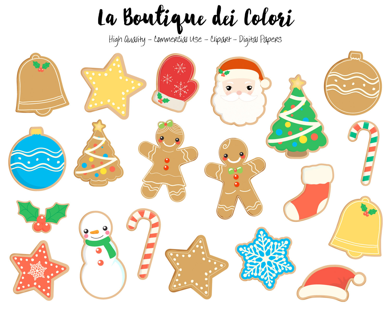Christmas Cookies Clip Art
 Christmas Cookies Clipart Cute Graphics PNG Gingerbread