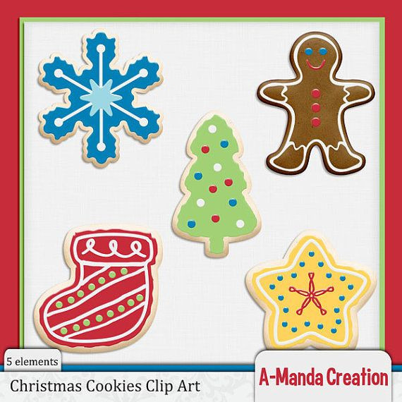 Christmas Cookies Clip Art
 Christmas Cookies mercial Use Clip Art