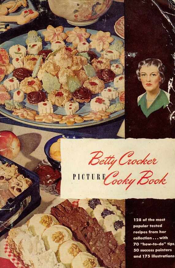 Christmas Cookies Cookbooks
 Vintage 1940s Cookbook Betty Crocker s Picture Cooky Book