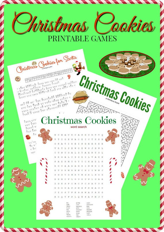 Christmas Cookies Games
 Christmas Cookies Game Puzzle Set of 3 Cryptogram Word