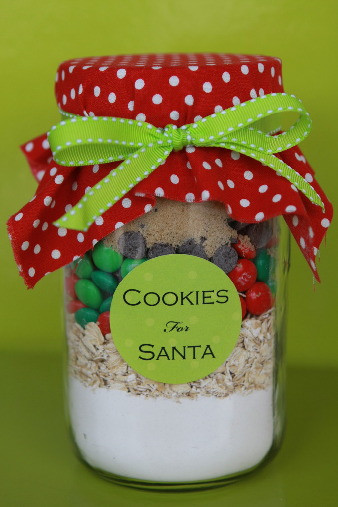 Christmas Cookies In Ajar
 Cookies in a Jar for Santa